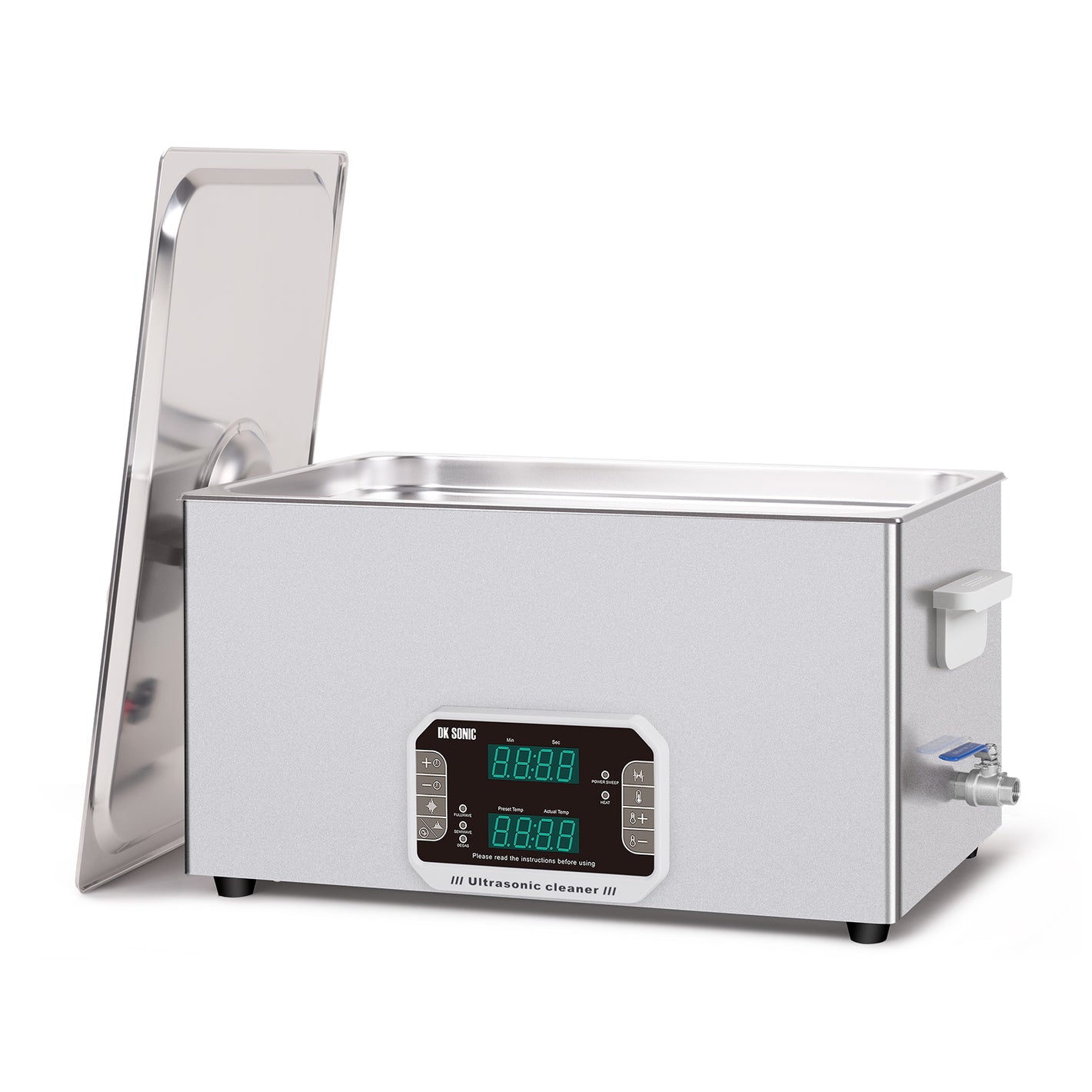 DK SONIC Professional Ultrasonic Cleaner 22L, 480W Heavy-Duty Sonic Cleaner with Timer,Heater&Touch Control, Multi-Application for Motorcycle Engines, Carburetors, Chains (Include Basket)