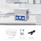 DK SONIC Industrial Ultrasonic Cleaner 10L 240W, Ultrasonic Carburetors Cleaner with Power Adjustable Function, Timer and Heater for Parts,Circuit Board,Chains Cleaning(Include Basket)