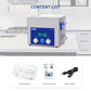 DK SONIC Ultrasonic Cleaner 10L 240W, Ultrasonic Carburetors Cleaner with Intelligent Mechanical Timer, Heater &Power Adjustable Function for Carburettors, Motorbike Engines, Chains