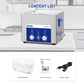 DK SONIC Ultrasonic Cleaner 15L 360W, Ultrasonic Carburetors Cleaner with Power Adjustable Encoded Control and Five Modes for Parts,Circuit Board,Engines Cleaning