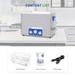 DK SONIC Industrial Ultrasonic Cleaner 37L 720W, Ultrasonic Carburetors Cleaner with Power Adjustable Function, Timer and Heater for Parts,Circuit Board,Chains Cleaning(Include Basket)