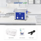 DK SONIC Industrial Ultrasonic Cleaner 6L,180W Commercial Sonic Cleaner with Encoded Timer,Heater&Basket, Multiple Functions for Carburetors, Motorcycle Engines, Chains