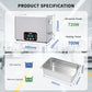 DK SONIC Ultrasonic Cleaner 37L, 720W Heavy-Duty Sonic Cleaner with Smart Touch Control, Five Modes for Motorcycle Engines, Carburetors, Chains,Circuit Board (Include Basket)
