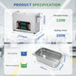 DK SONIC Professional Ultrasonic Cleaner 4L,120W Precision Ultrasonic Jewelry Cleaner with Timer,Heater&Touch Control, Multi-Application for Glasses,Chains,Watches (Include Basket)